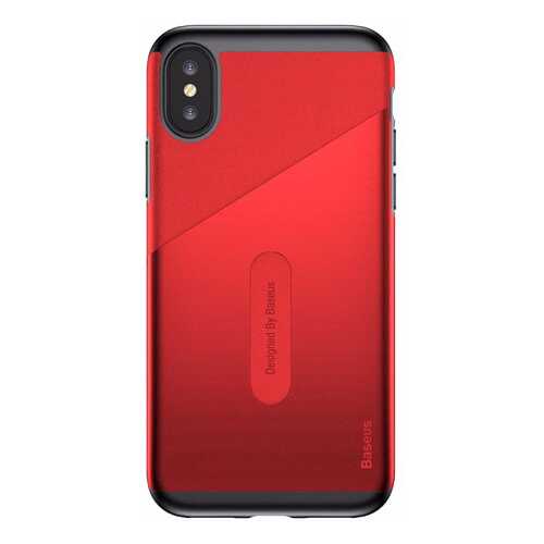 Чехол Baseus Card Pocket Case (WIAPIPHX-KA09) для Apple iPhone X (Red) в Залог успеха