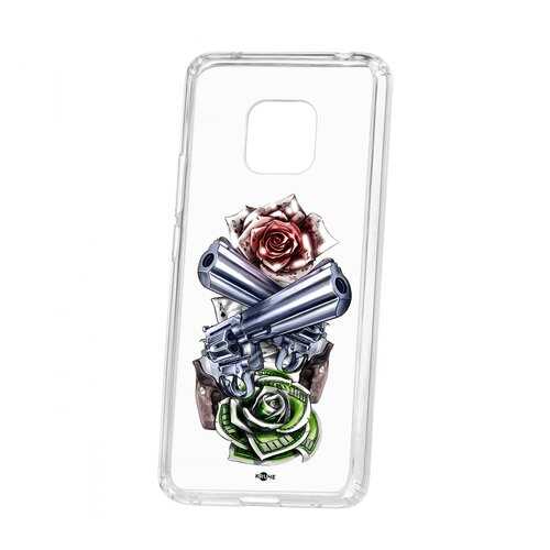 Чехол Huawei Mate 20 Pro Kruche Print Карты деньги 2 ствола в Залог успеха