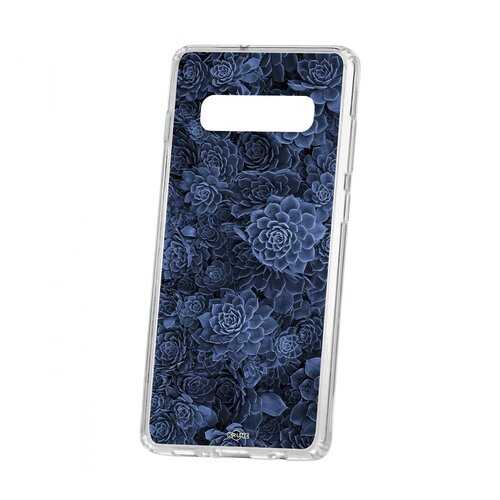 Чехол Kruche для Samsung Galaxy S10+ Print Каменная роза в Залог успеха