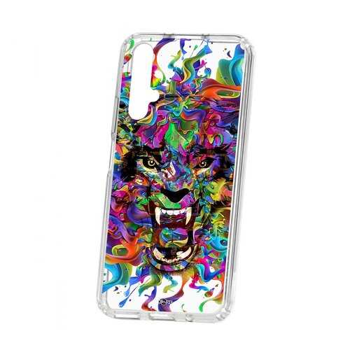 Чехол Kruche Huawei Honor 20 Print Colored beast в Залог успеха