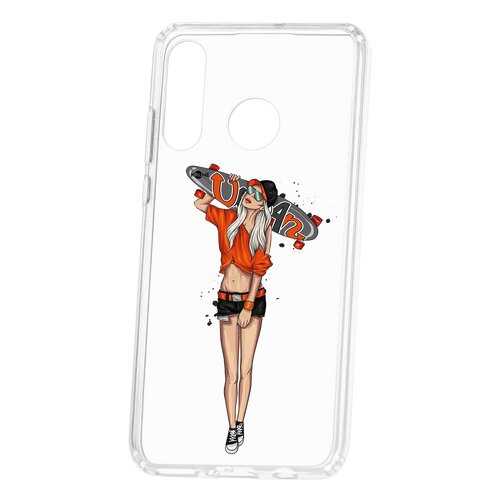 Чехол Kruche Huawei P30 Lite Print Лонгборд в Залог успеха