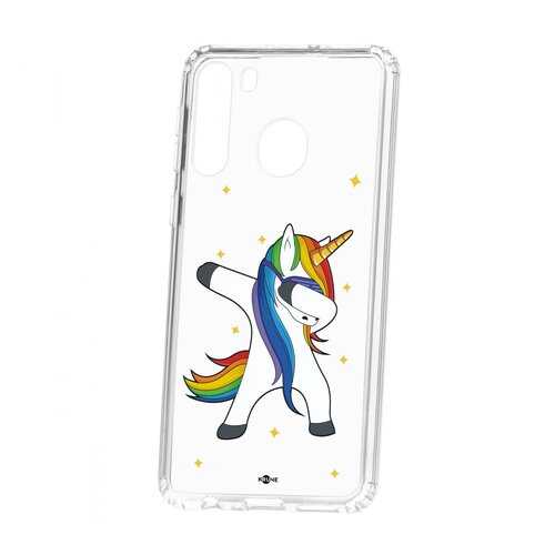 Чехол Kruche Samsung Galaxy A21 Print Единорожка в Залог успеха