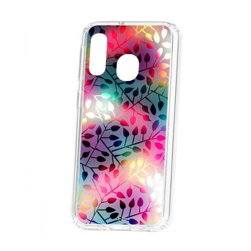 Чехол Kruche Samsung Galaxy A40 2019 Print Цветные листья в Залог успеха