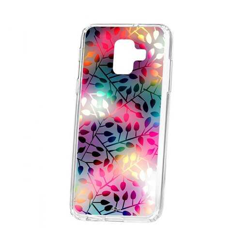Чехол Kruche Samsung Galaxy A6 (2018) A600f Print Цветные листья в Залог успеха