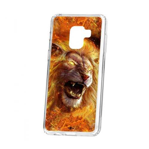 Чехол Kruche Samsung Galaxy A8 2018 (A530) Print Лев в Залог успеха