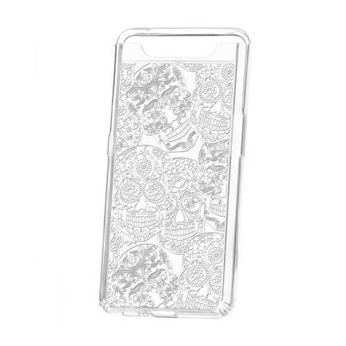 Чехол Kruche Samsung Galaxy A80 Print Skull White в Залог успеха