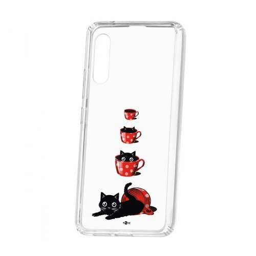 Чехол Kruche Samsung Galaxy A90 5G Print Котенок в чашке в Залог успеха