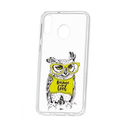 Чехол Kruche Samsung Galaxy M20 Print Сова в очках в Залог успеха