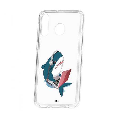Чехол Kruche Samsung Galaxy M30 Print Акула в Залог успеха