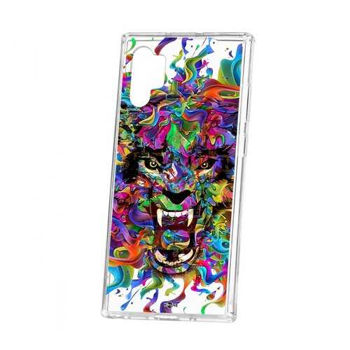 Чехол Kruche Samsung Galaxy Note 10+ Print Colored beast в Залог успеха