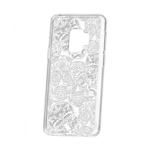 Чехол Kruche Samsung Galaxy S9 Print Skull White в Залог успеха