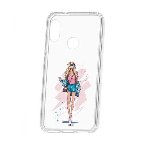 Чехол Kruche Xiaomi Redmi 6 Pro Print Fashion Girl в Залог успеха