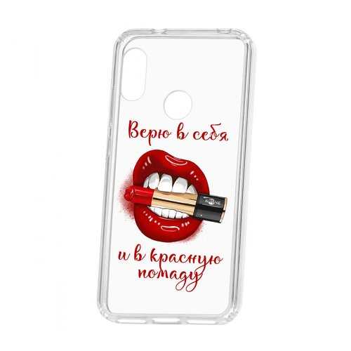 Чехол Kruche Xiaomi Redmi 6 Pro Print Red lipstick в Залог успеха
