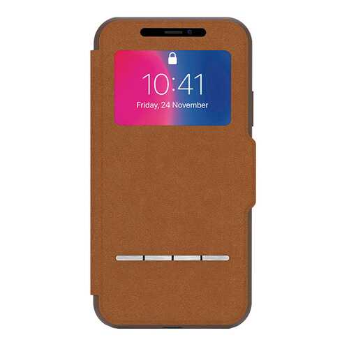 Чехол Moshi SenseCover для iPhone X - Caramel Brown 99MO072731 в Залог успеха