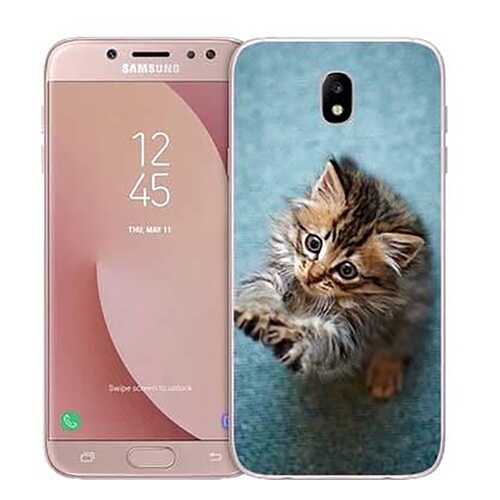 Чехол RE:PA для Samsung Galaxy J7 (2017) J730 с принтом Котёнок на голубом в Залог успеха