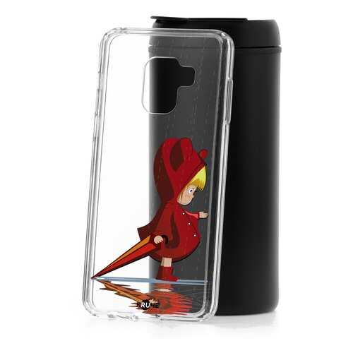 Чехол Samsung Galaxy A8 2018 (A530) Kruche Print Девочка с зонтом в Залог успеха