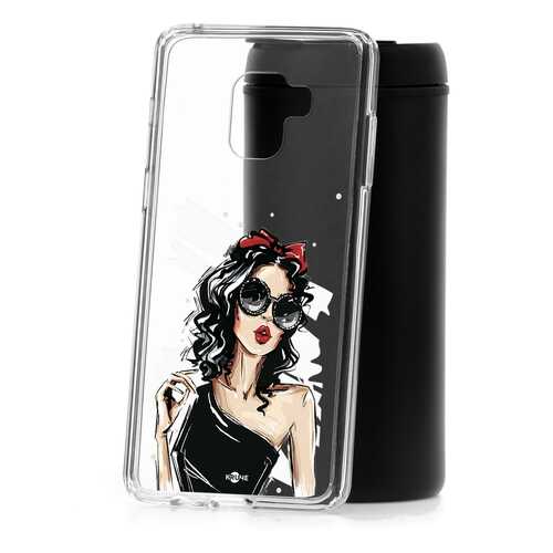 Чехол Samsung Galaxy A8+ 2018 (A730) Kruche Print Фэшн леди в Залог успеха