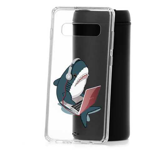 Чехол Samsung Galaxy S10+ Kruche Print Акула в Залог успеха