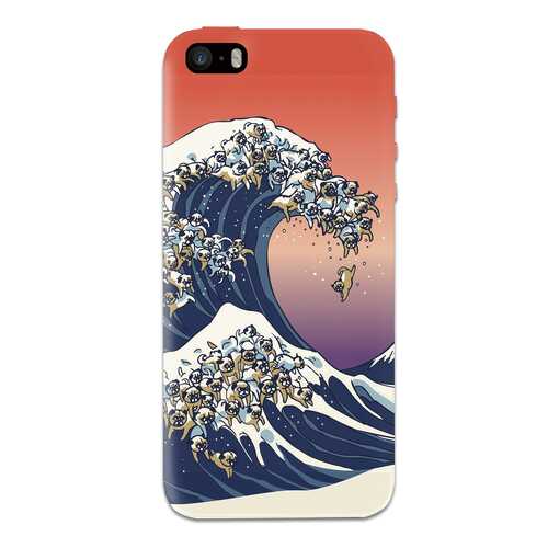 Чехол СМАКС The Great Wave of Pug для Apple iPhone 5/5S/SE в Залог успеха