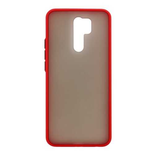 Чехол Zibelino Plastic Matte для Xiaomi Redmi 9 (красная окантовка) в Залог успеха