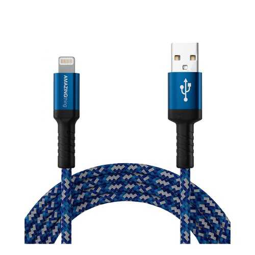 Кабель Amazingthing SupremeLink MFi Bullet Shield USB-iP Blue 2.2m 3A в Залог успеха