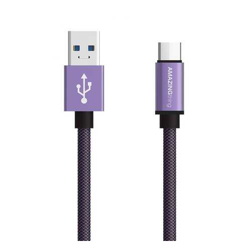 Кабель Amazingthing SupremeLink Ultimate Speed Lavender USB-Type-C Violet 1m 3A в Залог успеха