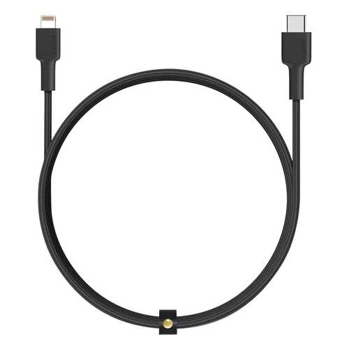 Кабель Aukey Braided Nylon Type-C/Lightning 1.2м Black (CB-CL1) в Залог успеха