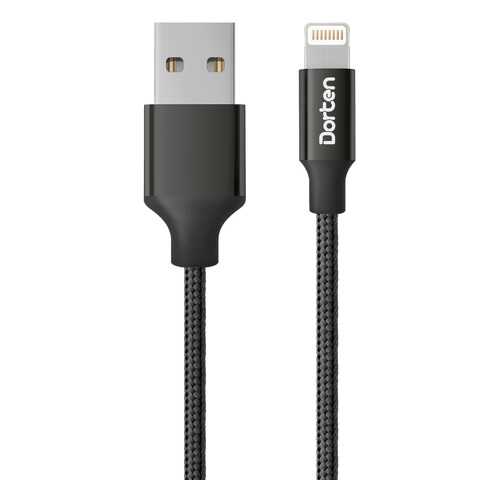 Кабель Dorten Lightning to USB Cable Metallic Series 1,2 м Black в Залог успеха