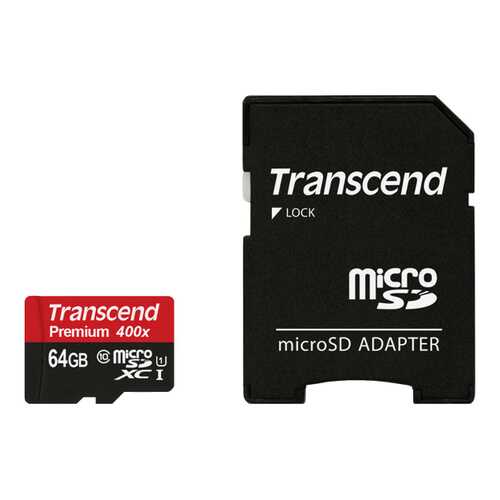 Карта памяти Transcend Micro SDXC Premium TS64GUSDU1 64GB в Залог успеха