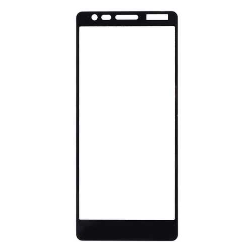 Защитное стекло на весь экран полноклеевое для Nokia 3.1 черное в Залог успеха