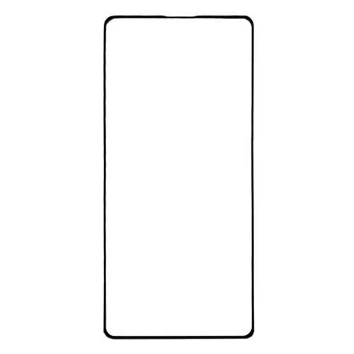 Защитное стекло на весь экран полноклеевое для Samsung Galaxy A71 черное в Залог успеха