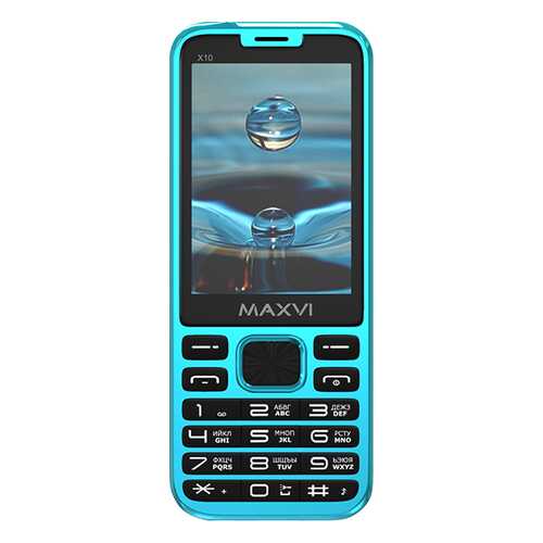 Мобильный телефон Maxvi X10 Aqua Blue в Залог успеха
