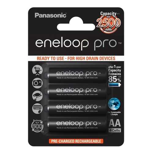 Аккумуляторная батарея Panasonic Eneloop BK-3HCDE/4BE 4 шт в Залог успеха