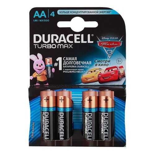 Батарейка Duracell Turbo Max AA 4 шт в Залог успеха