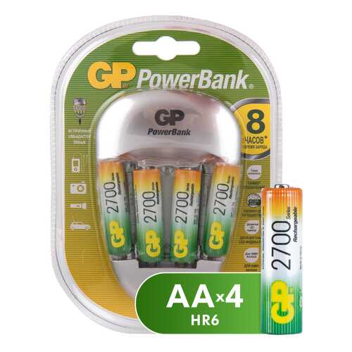 Зарядное устройство + аккумуляторы GP PB27GS270-2CR5 AA 4 шт. 2550 mAh в Залог успеха