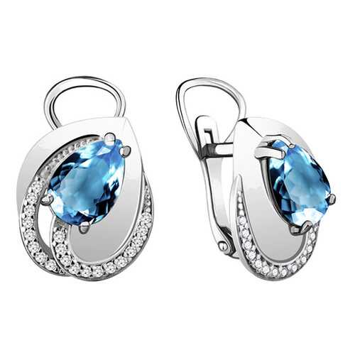 Серьги Aquamarine 4478705А.5 в Залог успеха